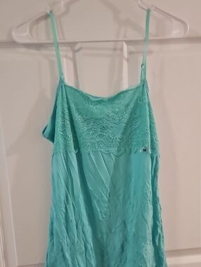 Maurices Teal/minty Lace-Detail Slip